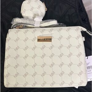 Nicole Miller purse cross body NWT crossbody white & gray